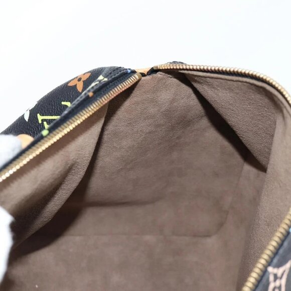 LOUIS VUITTON Monogram Multicolor Speedy 30 Hand Bag Black M92642 Auth yk18882V - Picture 13 of 16